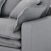 תמונה מזווית מספר 11 של המוצר SOFT | ספת רביצה מודרנית עם כריות מושב כפולות מרופדות בבד אריג רחיץ