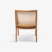 תמונה מזווית מספר 4 של המוצר TOULON | כורסא בסגנון בוהו שיק מעץ מלא בשילוב ראטן ומושב מרופד