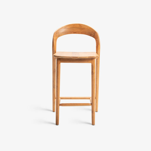 מעבר לעמוד מוצר RACA | כיסא בר מעוצב בסגנון איטלקי מעץ טיק מלא