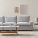 תמונה מזווית מספר 3 של המוצר DOMAIN | ספה רכה ומפנקת לסלון עם הדום תואם