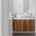תמונה מזווית מספר 2 של המוצר AFU | ארון אמבט מעוגל וצף, מעוצב בסגנון נורדי