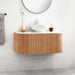 תמונה מזווית מספר 4 של המוצר AFU | ארון אמבט מעוגל וצף, מעוצב בסגנון נורדי