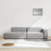 תמונה מזווית מספר 2 של המוצר LEEDS | ספה נורדית בעיצוב מודרני ובבד אריג מהמם