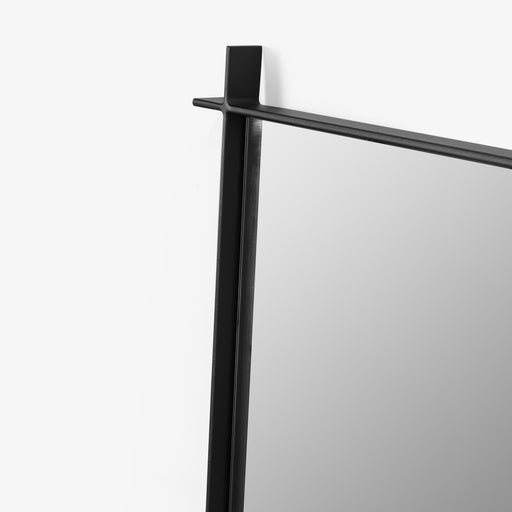 מעבר לעמוד מוצר DIANA | מראה מלבנית מעוצבת עם מסגרת איקסים שחורה