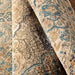 תמונה מזווית מספר 2 של המוצר JAYU | שטיח אתני עגול בגווני בז' וכחול