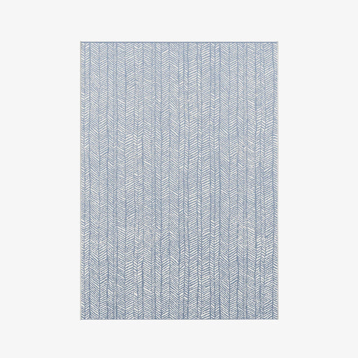 מעבר לעמוד מוצר JANNIK | שטיח אקלקטי בגווני כחול ולבן