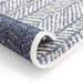 תמונה מזווית מספר 3 של המוצר JANNIK | שטיח אקלקטי בגווני כחול ולבן