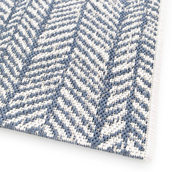 JANNIK | שטיח אקלקטי בגווני כחול ולבן