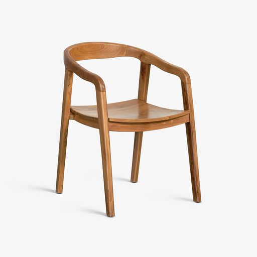 מעבר לעמוד מוצר MARTEN | כיסא כפרי מינימליסטי מעץ טיק מלא