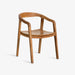 תמונה מזווית מספר 1 של המוצר MARTEN | כיסא כפרי מינימליסטי מעץ טיק מלא
