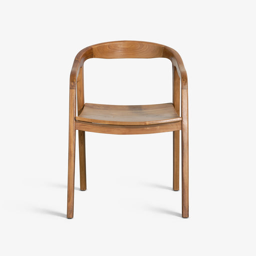 מעבר לעמוד מוצר MARTEN | כיסא כפרי מינימליסטי מעץ טיק מלא