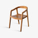 תמונה מזווית מספר 7 של המוצר MARTEN | כיסא כפרי מינימליסטי מעץ טיק מלא
