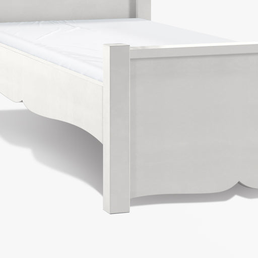 מעבר לעמוד מוצר ALESIA | מיטת נוער לבנה רוחב 120 ס"מ מעץ