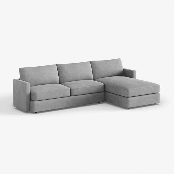 ROLLIE | ספה תלת-מושבית מודרנית עם שזלונג