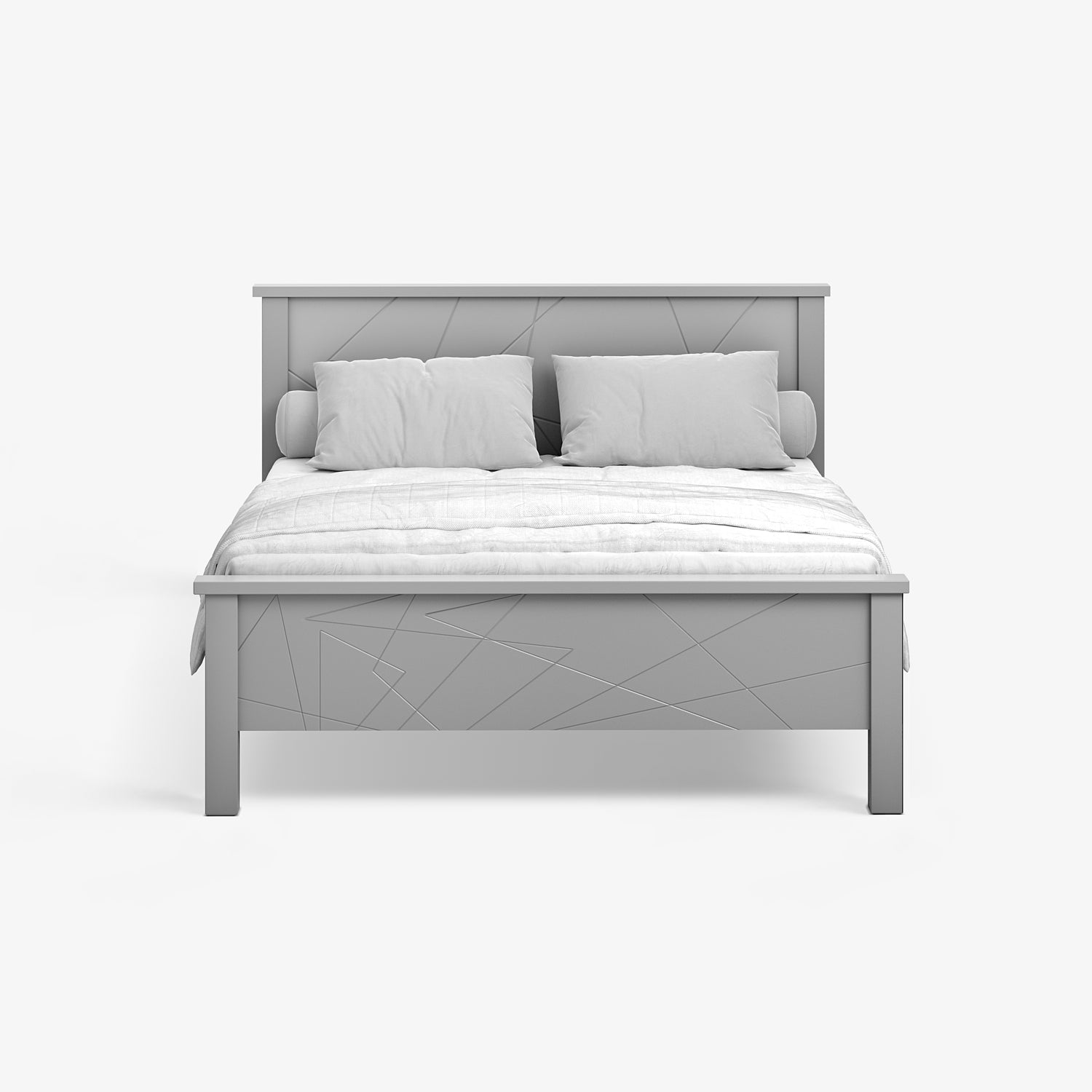 BREDA | מיטה מודרנית מעץ מלא