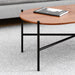 תמונה מזווית מספר 4 של המוצר Springerton | שולחן סלון אובלי מעץ, בגוון אגוז ובשילוב ברזל