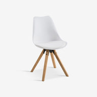 דמוי עור לבן עם רגליים בגוון טבעי