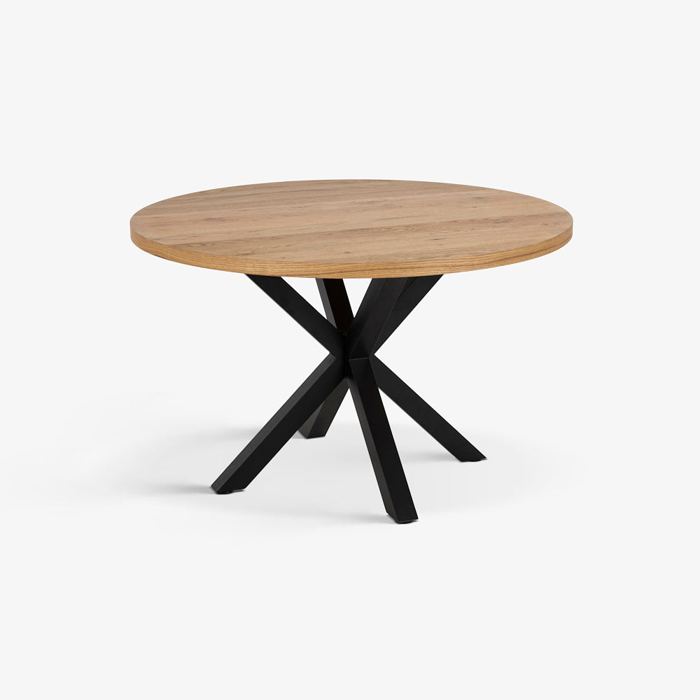 JAZZY | שולחן אוכל מודרני מעץ בשילוב פלדה - KUALA