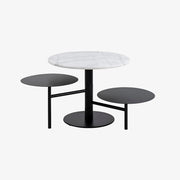 HANS | שולחן סלון עגול משיש ומתכת - KUALA