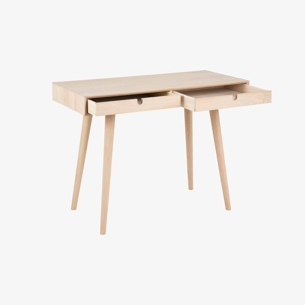 KENT | שולחן עבודה נורדי מעץ עם שתי מגירות - KUALA