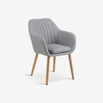 BOSSA | כיסא קטיפה מרופד עם משענות יד