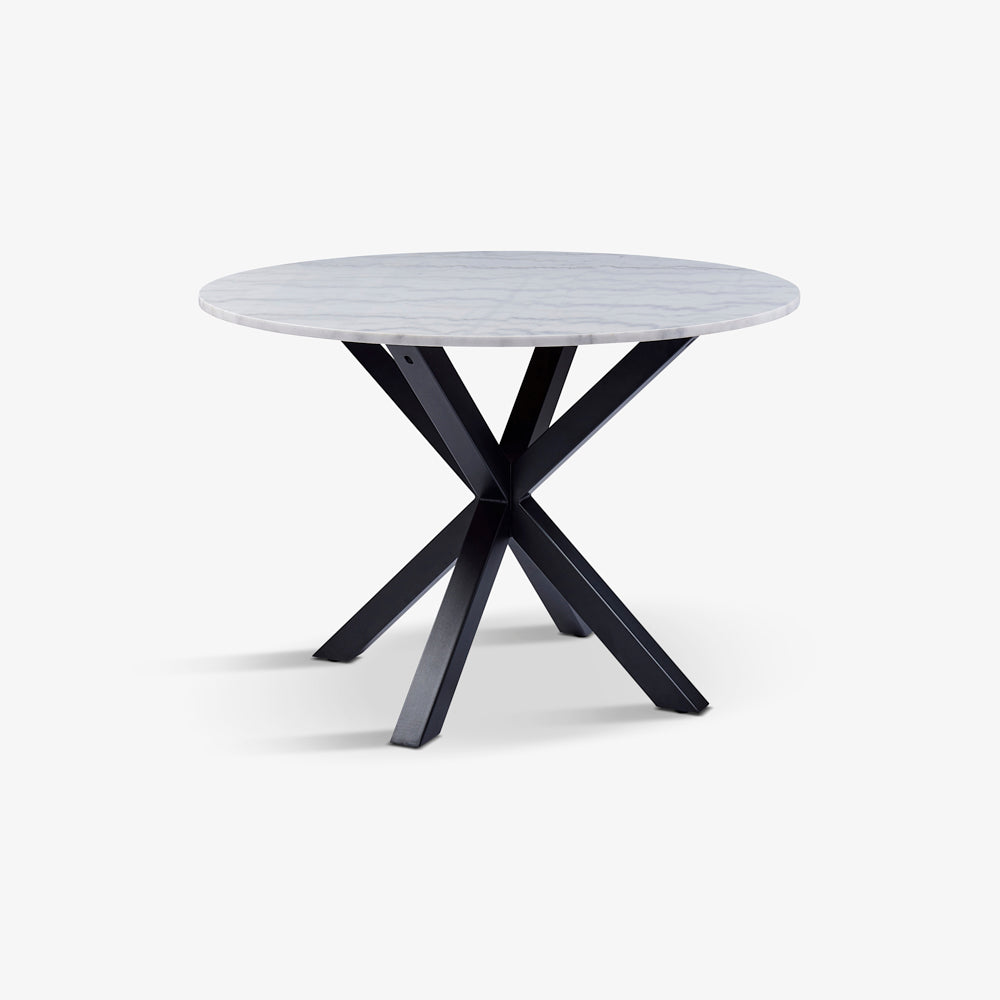 POLKA | שולחן אוכל יוקרתי עגול בשילוב שיש - KUALA