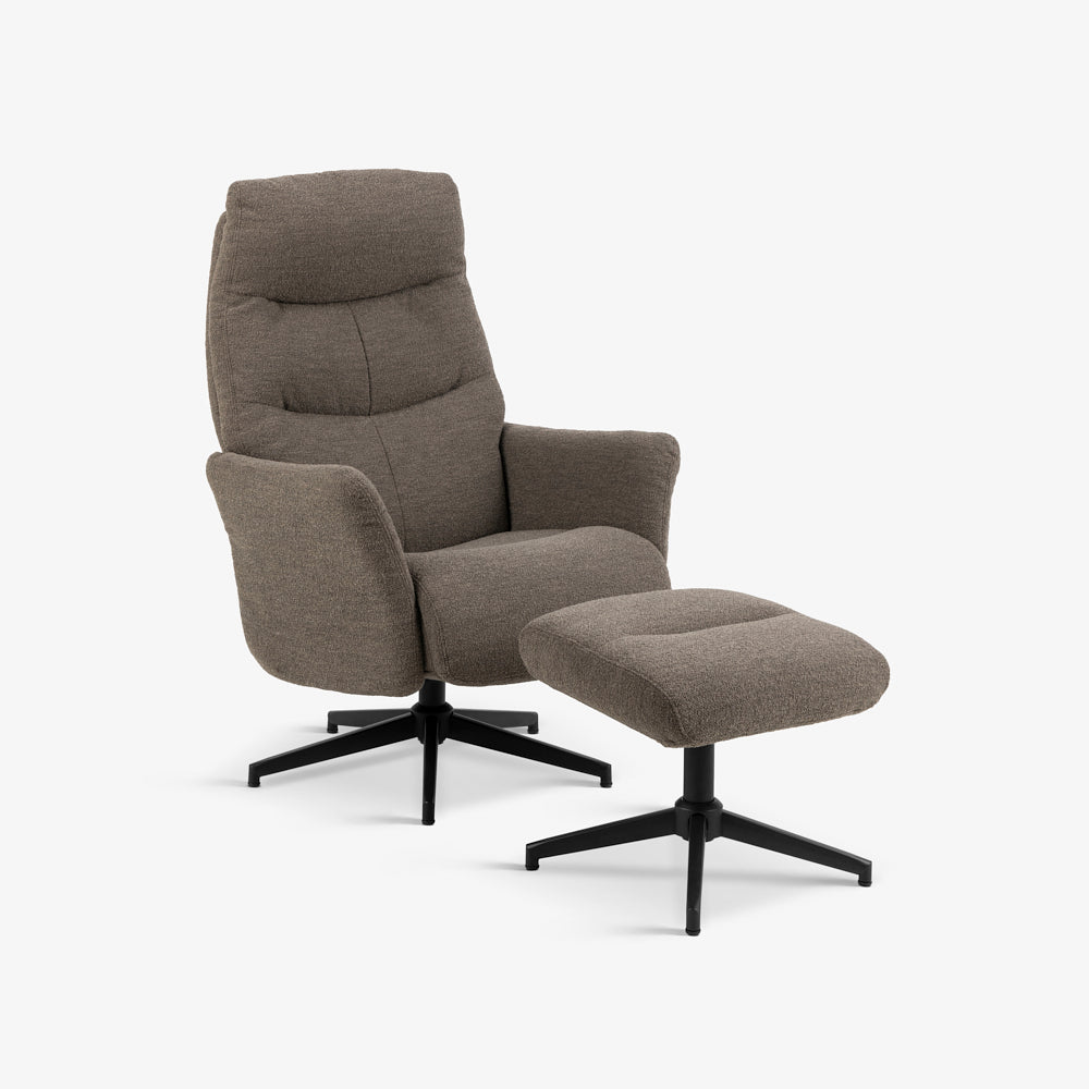 FLORIAN | כורסת טלוויזיה מעוצבת עם הדום תואם - KUALA