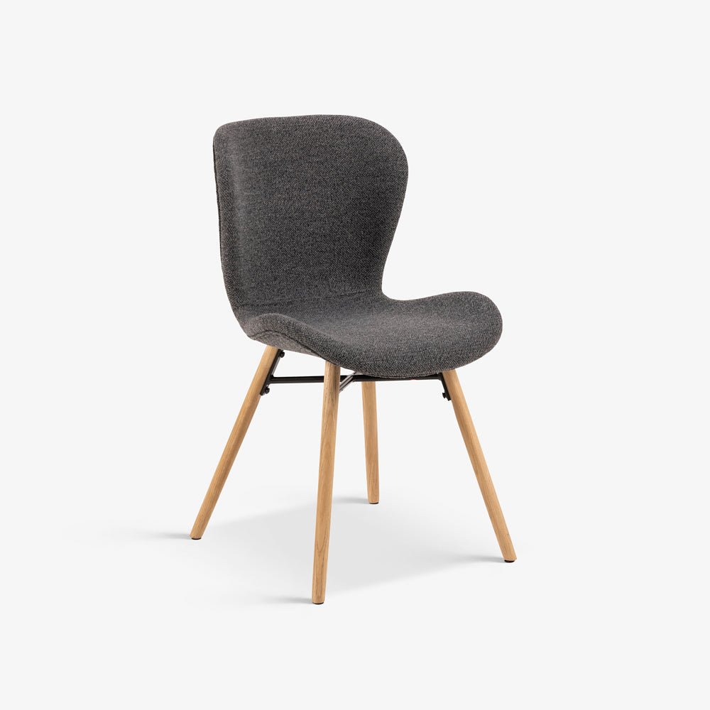 LUONG | כיסא מודרני מרופד עם רגלי עץ מלא - KUALA