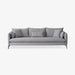 תמונה מזווית מספר 2 של המוצר CHARLOTTE | ספה חד-מושבית אפורה לסלון בבד אריג רחיץ