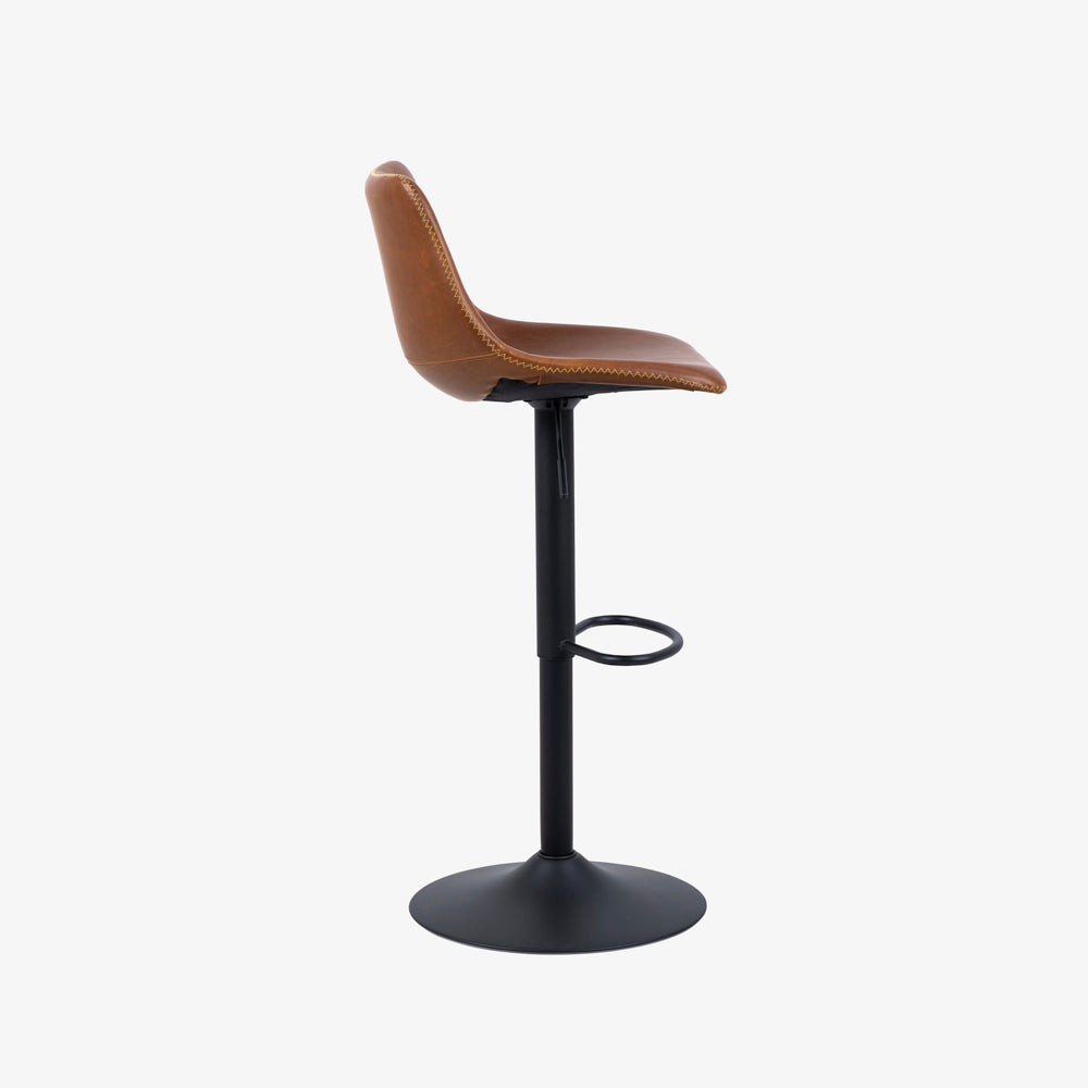 KONPA |  כיסא בר מודרני מרופד בבד דמוי עור - KUALA