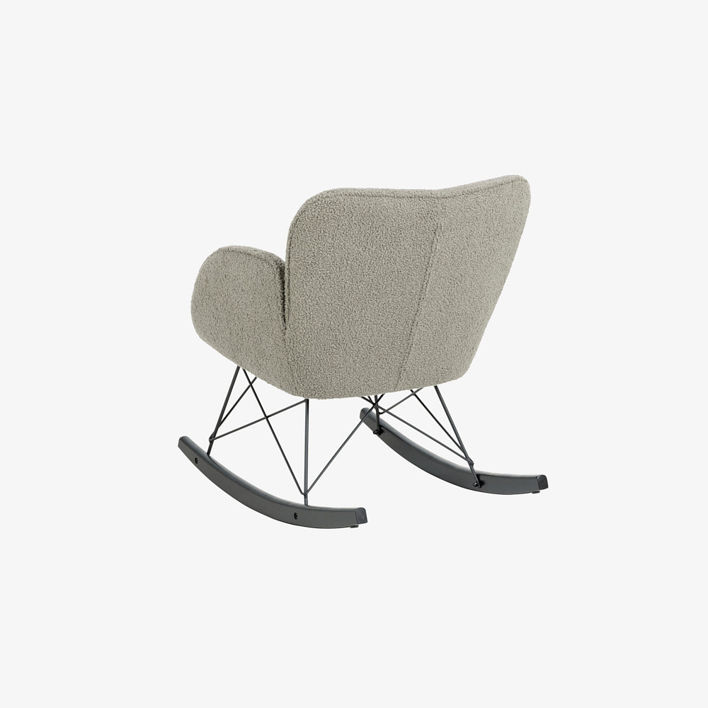 TIANA | כורסת נדנדה מרופדת בבד בוקלה - KUALA