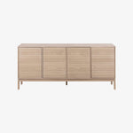 JASMINE | שידת אחסון מעץ, עם מדפים סגורים