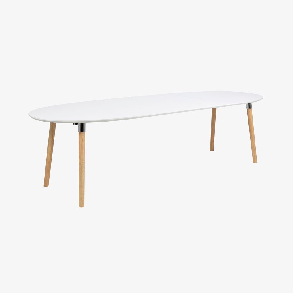 TAO | שולחן אוכל אובלי 170/100 ס"מ, נפתח ל- 270 ס"מ עד 12 סועדים - KUALA