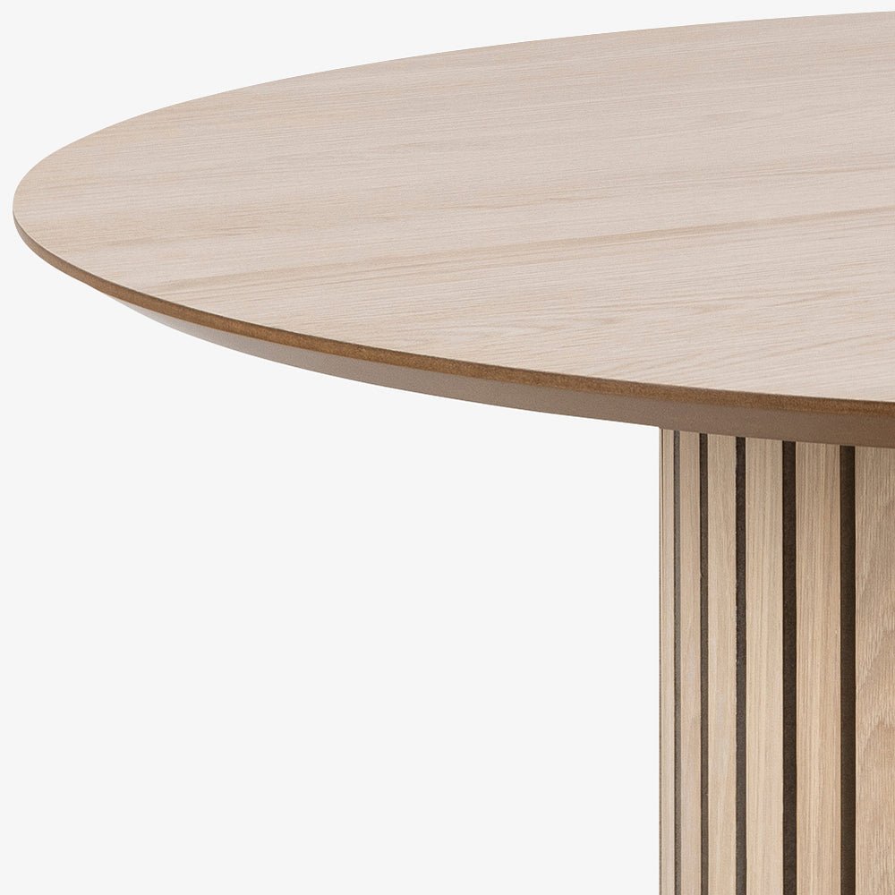 SMITH | שולחן אוכל עגול קוטר 120 ס"מ, עד 6 סועדים