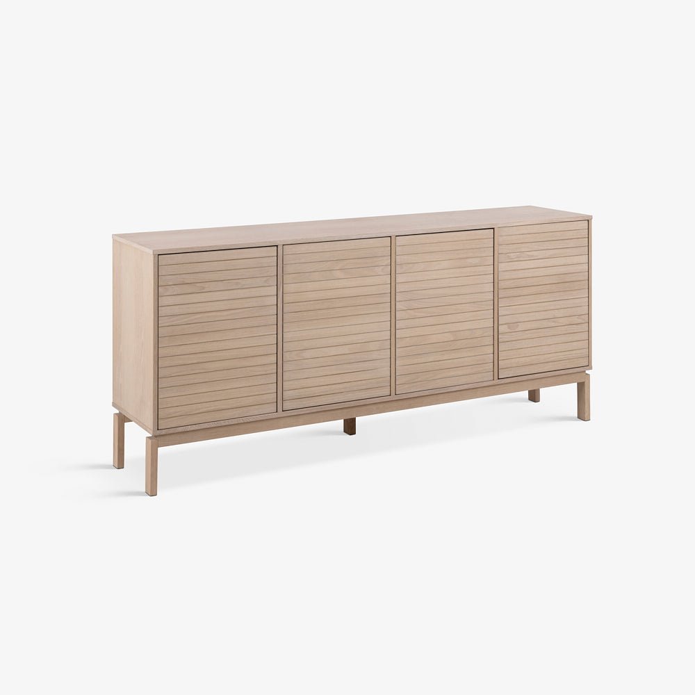 JASMINE | שידת אחסון מעץ, עם מדפים סגורים