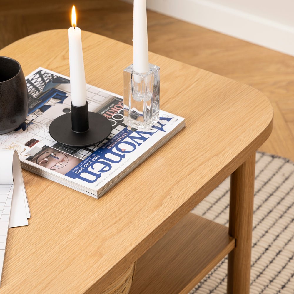 YUTO | שולחן סלון מלבני מעץ, 150/50 ס"מ