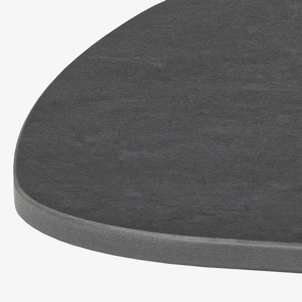 NISHO | שולחן סלון מלבני מקרמיקה ומתכת, 120/60 ס"מ