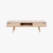 KVADRAT | מזנון נורדי מעץ, עם פתח מדיה ומדפים סגורים - KUALA