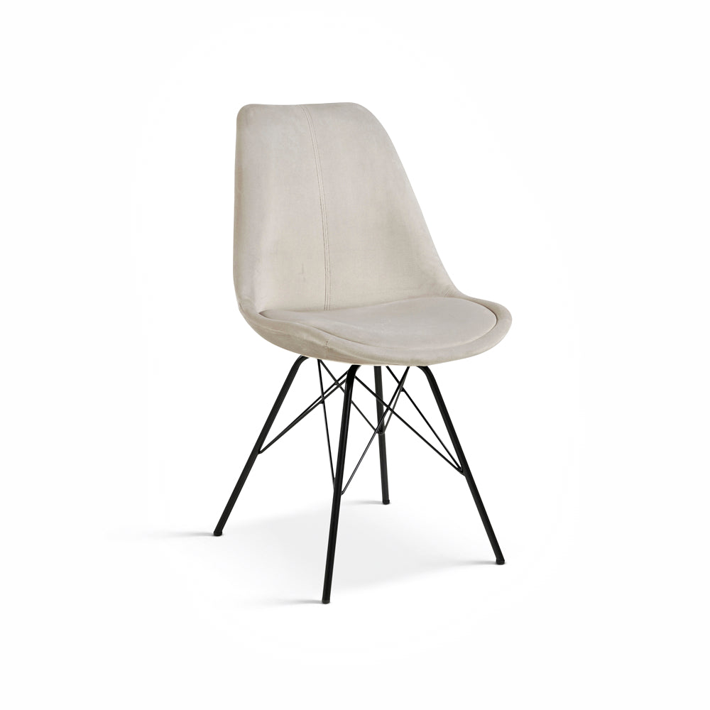 DISCO |  כיסא מודרני מרופד בבד קטיפתי - KUALA