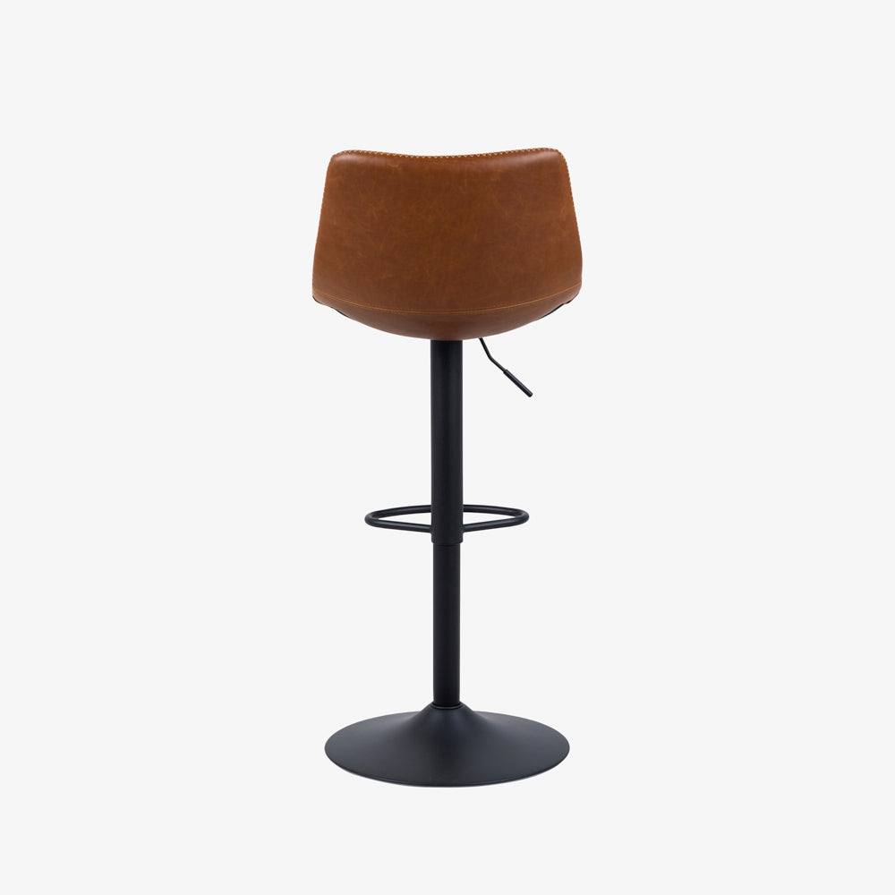 KONPA |  כיסא בר מודרני מרופד בבד דמוי עור - KUALA