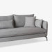 תמונה מזווית מספר 4 של המוצר CHARLOTTE | ספה חד-מושבית אפורה לסלון בבד אריג רחיץ