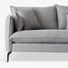 תמונה מזווית מספר 6 של המוצר CHARLOTTE | ספה חד-מושבית אפורה לסלון בבד אריג רחיץ