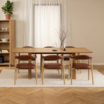 OKTOGON | שולחן אוכל מלבני 210/100 ס"מ, עד 8 סועדים