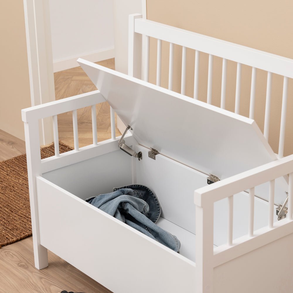 NAOKI | ספסל אחסון כפרי מעץ - KUALA