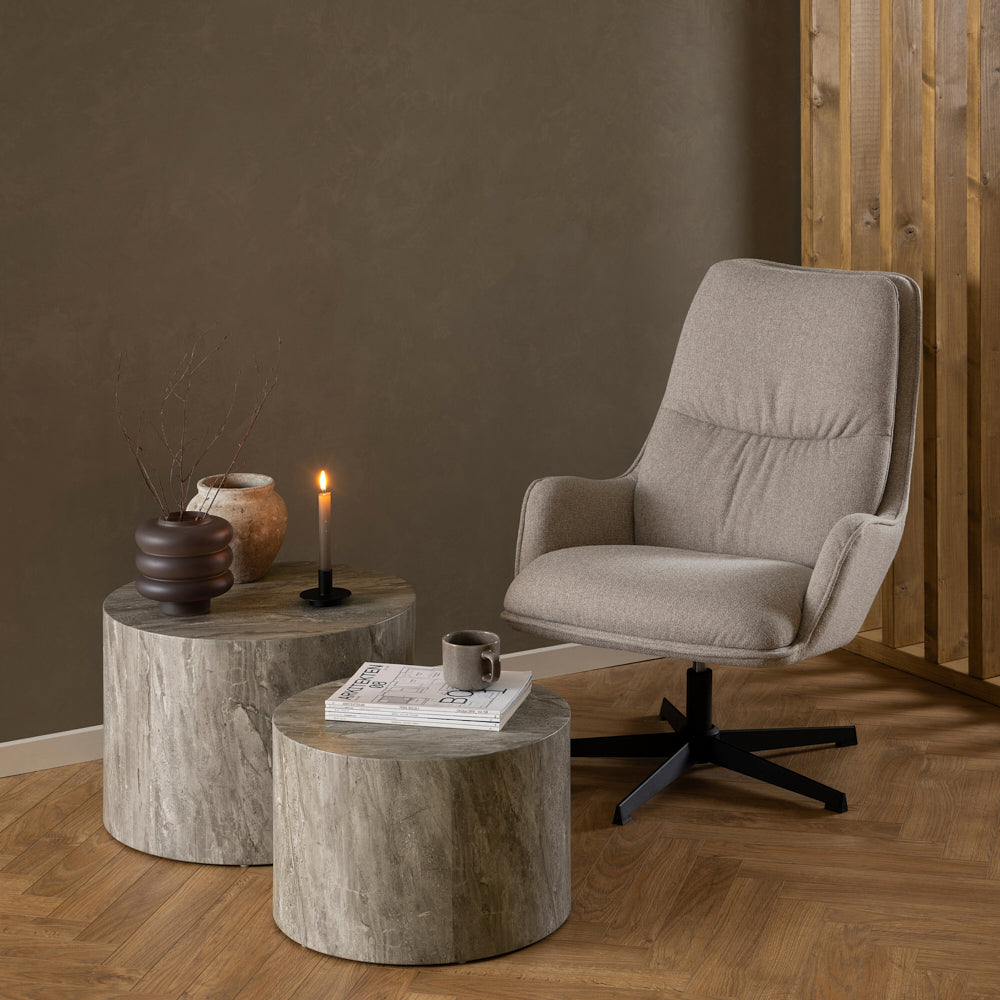 REGENT | כורסת מנהלים מרופדת בבד אריג - KUALA