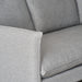תמונה מזווית מספר 8 של המוצר CHARLOTTE | ספה חד-מושבית אפורה לסלון בבד אריג רחיץ