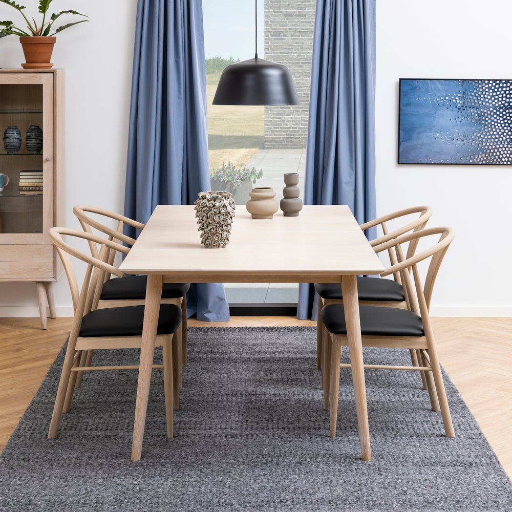 HACKNEY | שולחן אוכל מלבני 200/100 ס"מ, נפתח ל-300 ס"מ עד 14 סועדים - KUALA