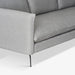 תמונה מזווית מספר 3 של המוצר CHARLOTTE | ספה חד-מושבית אפורה לסלון בבד אריג רחיץ