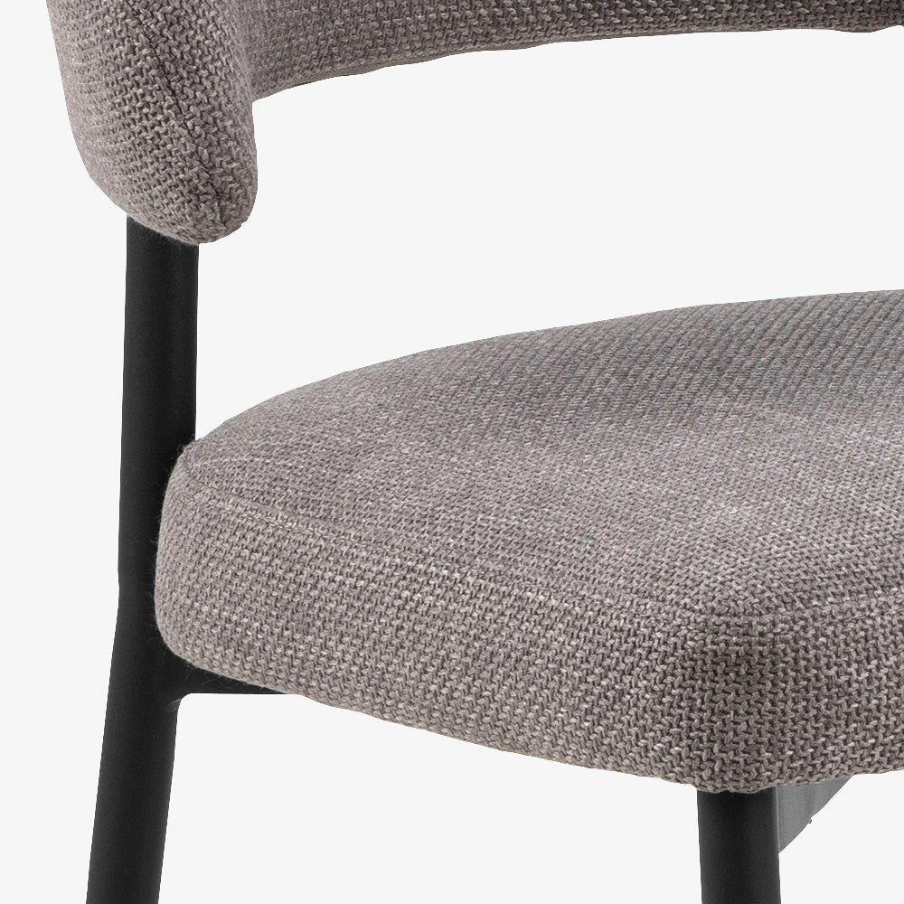 DECAGON | כיסא מודרני מרופד עם גב מעוגל - KUALA