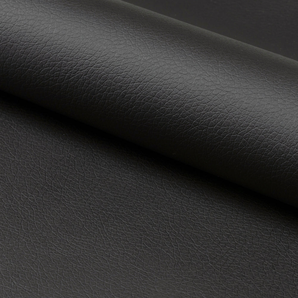 ROCK |  כיסא מודרני מרופד בבד דמוי עור גוון אפור עם רגלי ניקל